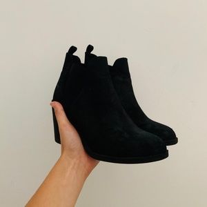 Simple black booties